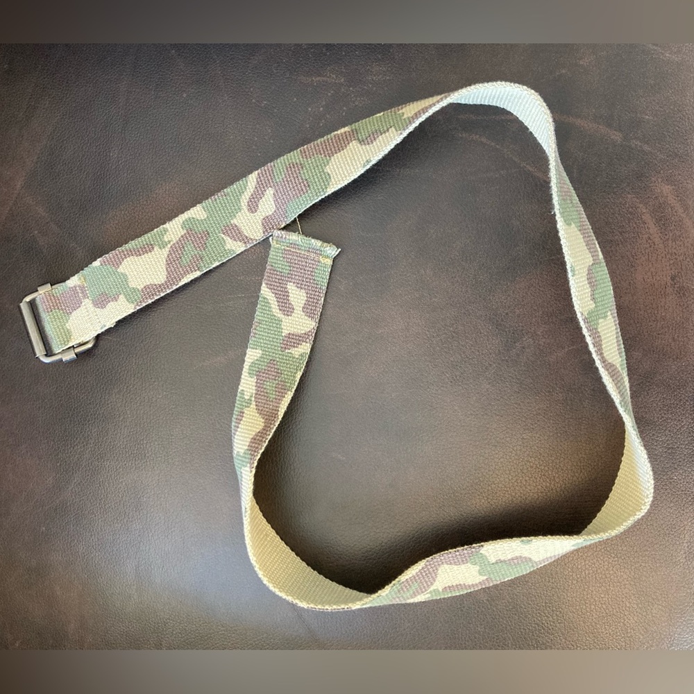 Camo canvas belt
